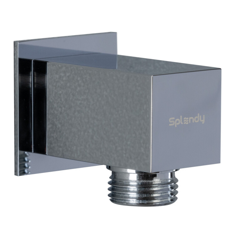 Шланговое подсоединение, Splendy, квадратный отражатель, без держателя, цвет-хром