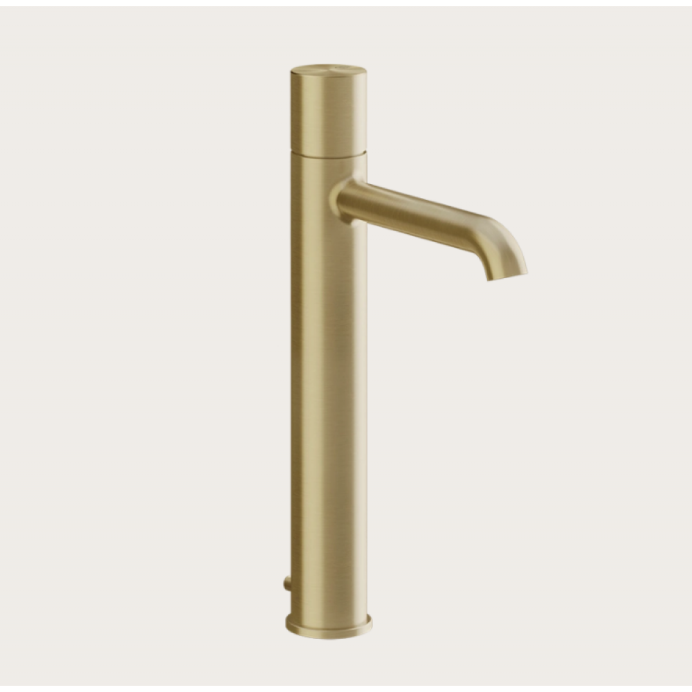 Смеситель для раковины, Gessi, Habito Unito, цвет-Brushed Brass PVD