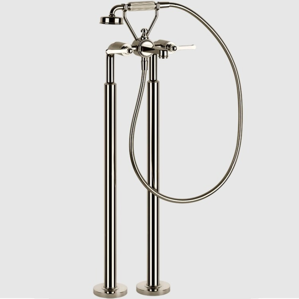 Смеситель для ванны и душа, Gessi, VENTI20, цвет-Nickel PVD