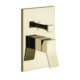 Смеситель для душа, Gessi, Rettangolo K, на 2 потребителя, цвет-Brass PVD