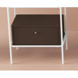 Ящик деревянный выдвижной, Artceram, Fuori scala, 50,6х35,5хh22 см для металлической консоли, цвет moka