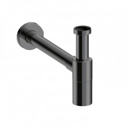 Сифон, Almar, бутылочный, цвет-Absolute Black Brushed PVD (Товар заказной, возврату не подлежит)