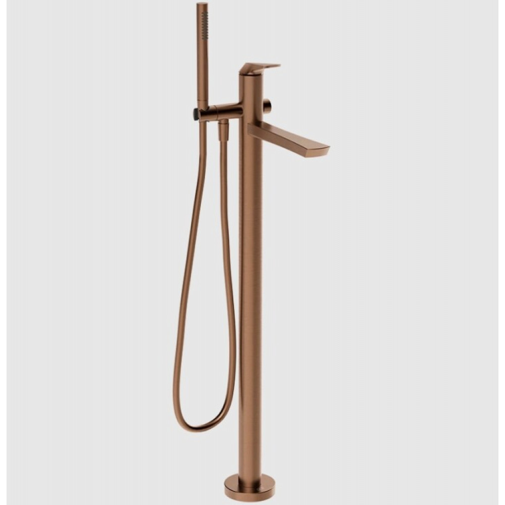 Смеситель для ванны и душа, Gessi, Ventaglio, цвет-Copper Brushed PVD