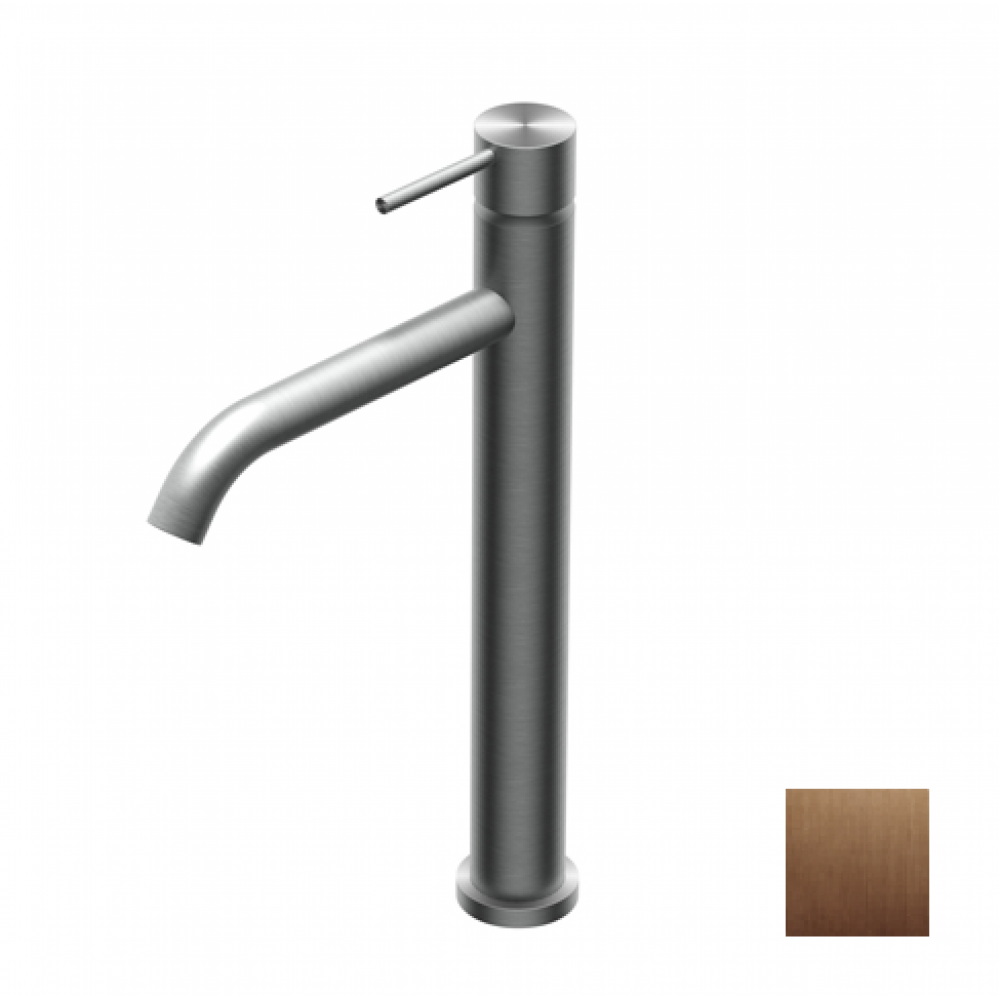 Смеситель для раковины, Ritmonio, Diametro35 Inox, цвет-Brushed Copper Stainless Steel PVD