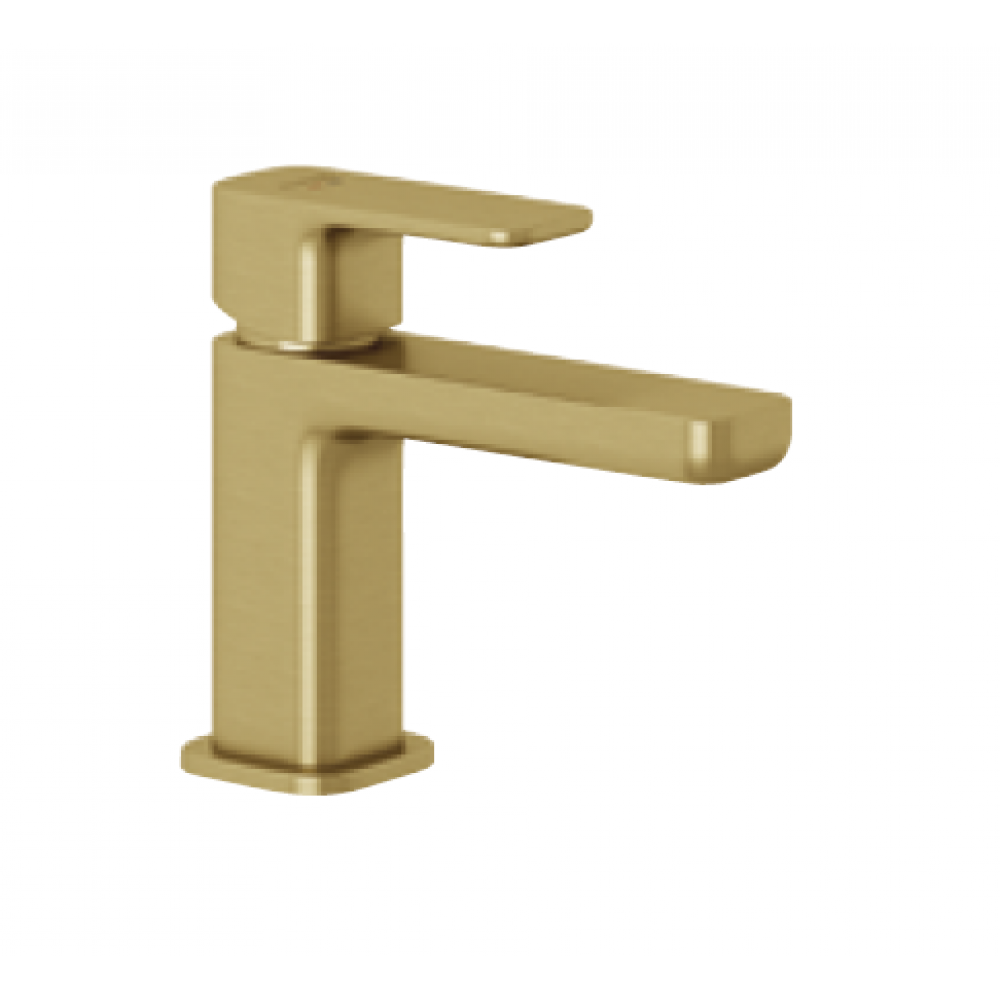 Смеситель для раковины, Kludi, Renon, цвет-золото брашированное