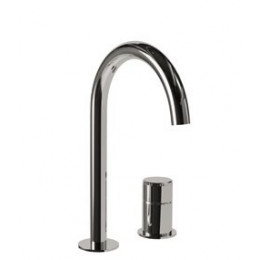 Смеситель для раковины, Carimali, Still-Oh, цвет-золото брашированное PVD