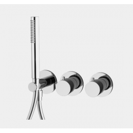 Смеситель для душа, Fima Carlo Frattini, Fimatherm, на 2 потребителя, цвет-белый матовый