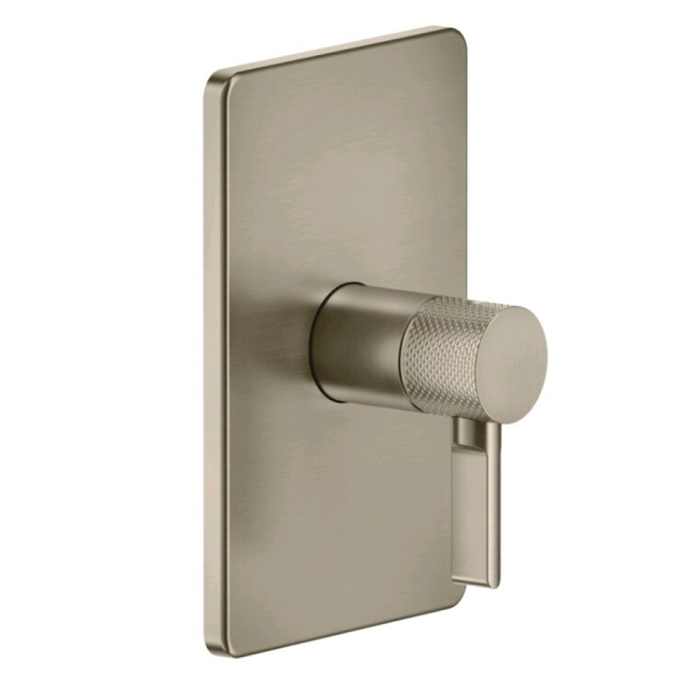 Смеситель для душа, Gessi, Inciso Bath&Shower, на 1 потребитель, цвет-Finox Brushed Nickel