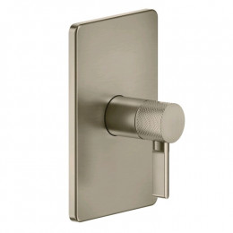 Смеситель для душа, Gessi, Inciso Bath&Shower, на 1 потребитель, цвет-Finox Brushed Nickel