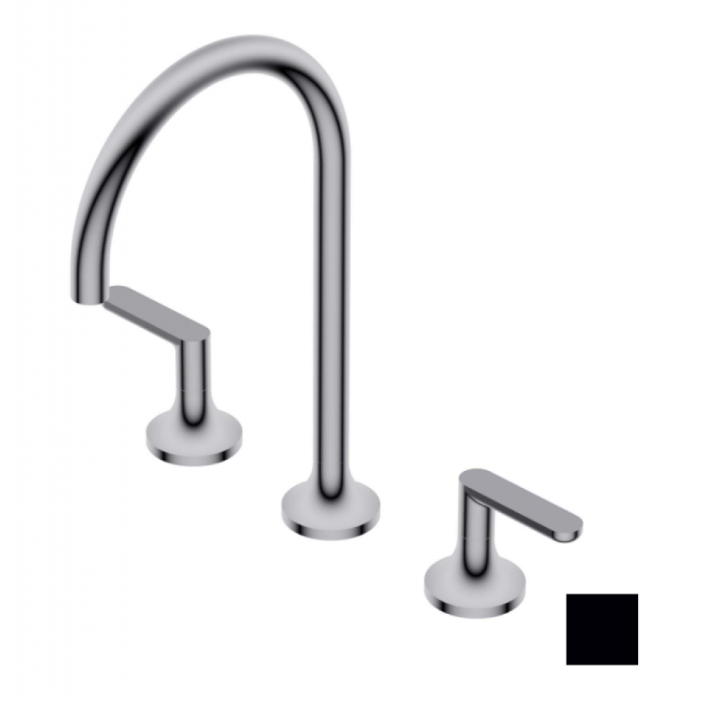 Смеситель для раковины, Ritmonio, Diametro35 Elegance, цвет-черный