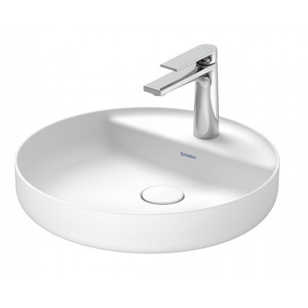 Раковина, Duravit, Vitrium, шгв 460*460*130, отверстия для смесителя-1, цвет-White Satin Matt