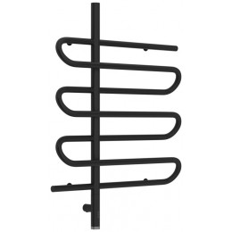 Полотенцесушитель, Сунержа, Эпатаж 3.0, шгв 608*115*800, нижнее слева, МЭМ, цвет-чёрный матовый