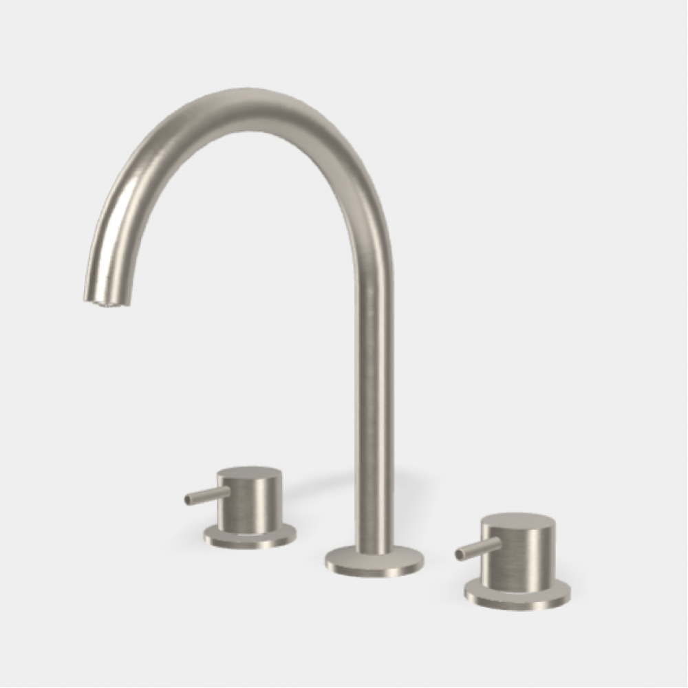 Смеситель для раковины, Fima Carlo Frattini, Spillo Up, цвет-никель брашиованный