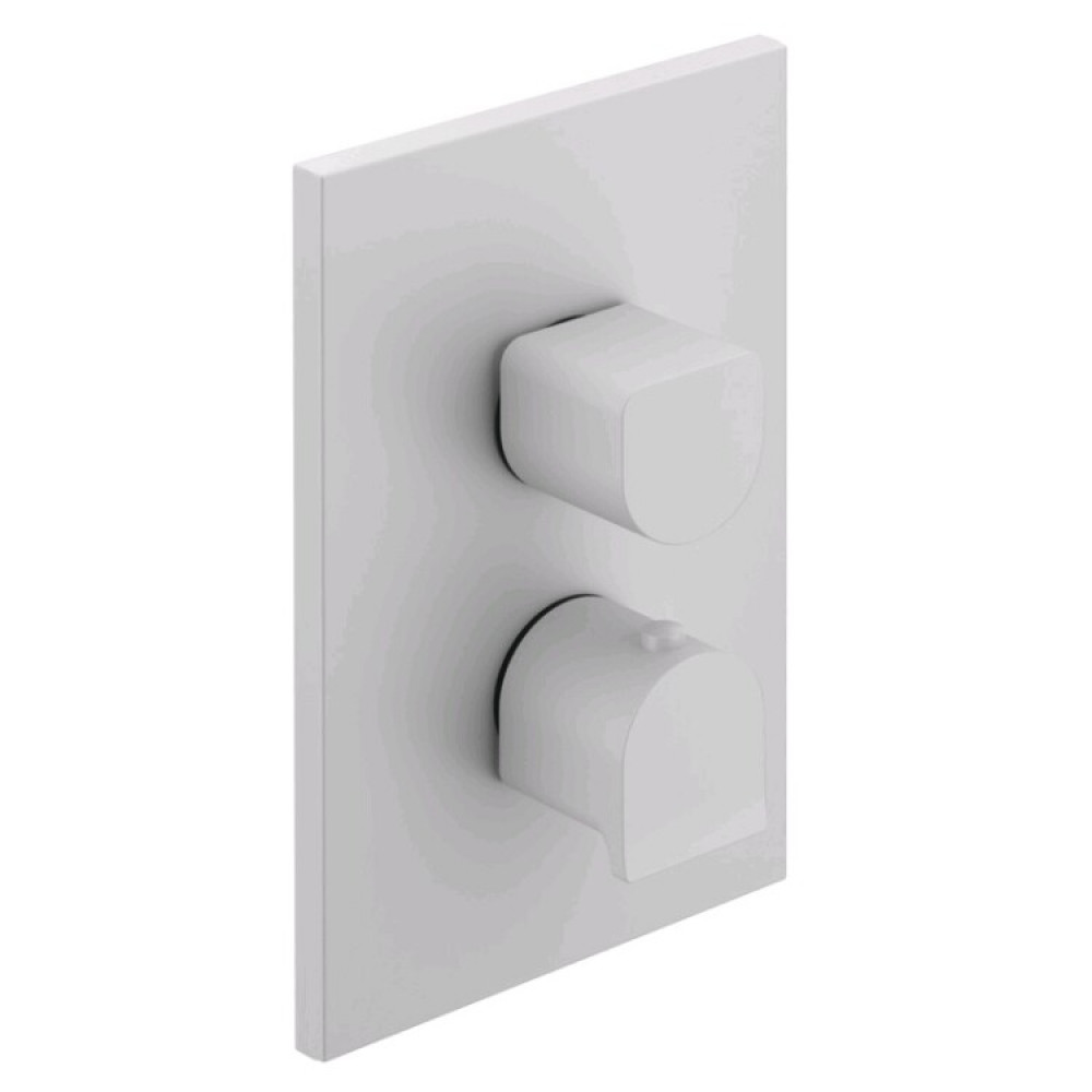 Смеситель для душа, Gessi, Rilievo, на 2 потребителя, цвет-белый матовый