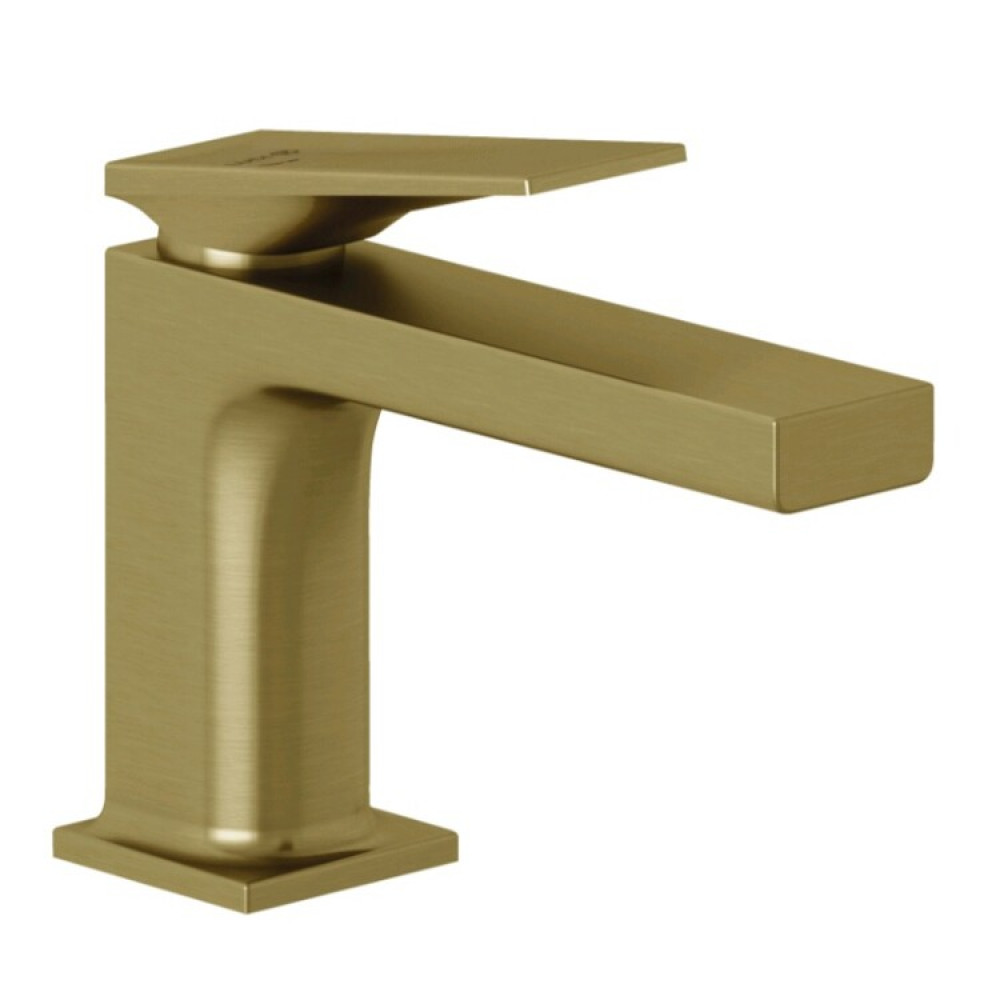 Смеситель для раковины, Kludi, DECUS, EcoPlus, цвет-Brushed Gold