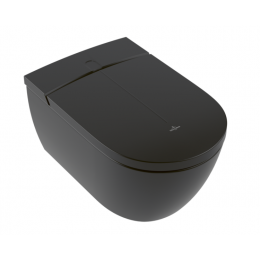 Унитаз, Villeroy&Boch, Viclean, подвесной, шгв 385*595*360, CeramicPlus, цвет-Pure Black