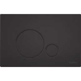 Клавиша смыва, Duravit, DuraSystem, для унитаза, шгв 230*6,5*150,5, цвет-чёрный матовый