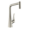 Смеситель для кухни, Hansgrohe, Metris M71, Eco, цвет-сталь