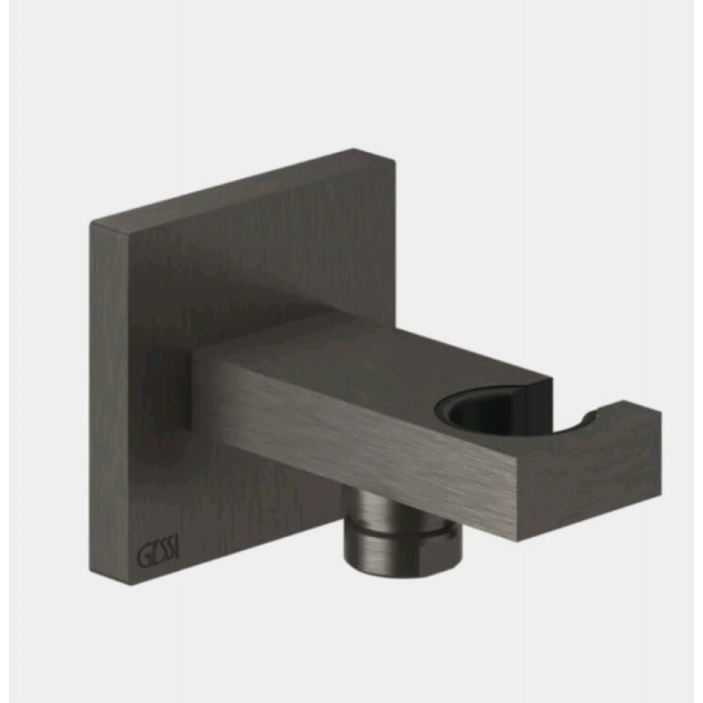 Шланговое подсоединение, Gessi, Rettangolo shower, цвет-Black Metal Brushed PVD