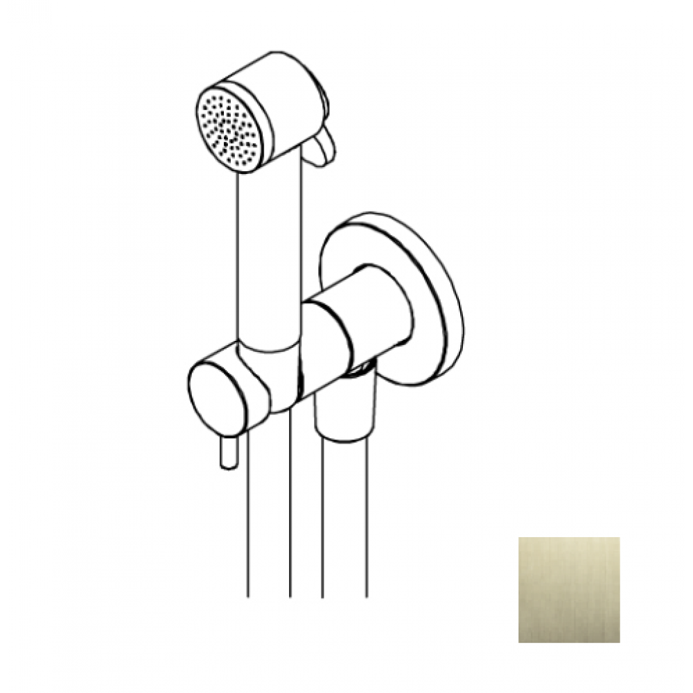 Гигиенический душ, Ritmonio, цвет-Brushed champagne PVD