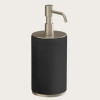 Дозатор для жидкого мыла, Gessi, Origini, шгв 75*97*199, цвет дозатора-Finox Brushed Nickel/чёрный