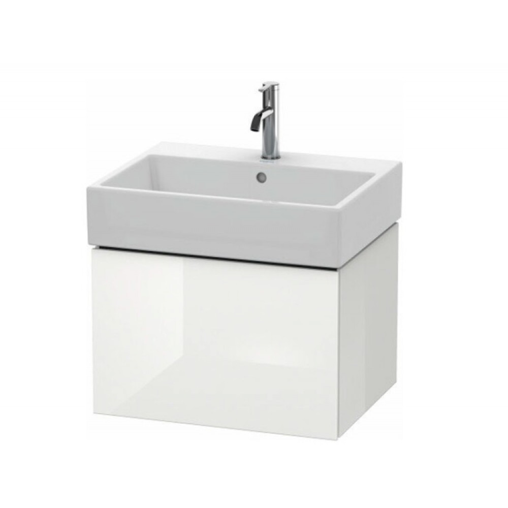 Тумба под раковину, Duravit, L-Cube, шгв 584*459*394, раковина-необходимо заказать, цвет-белый глянцевый