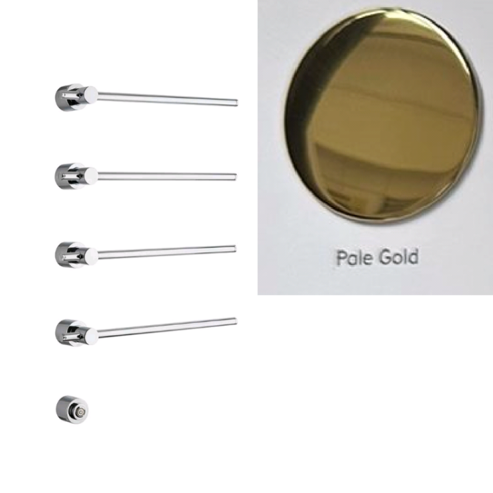 Полотенцесушитель, Margaroli, Sole, шгв 368*93*845, цвет-Pole Gold PVD