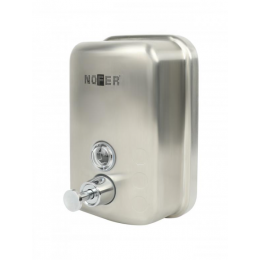 Дозатор для жидкого мыла, Nofer, шгв 101*98*150, цвет дозатора-сталь нержавеющая матовая