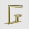 Смеситель для раковины, Gessi, Anello, цвет-Brushed Brass PVD