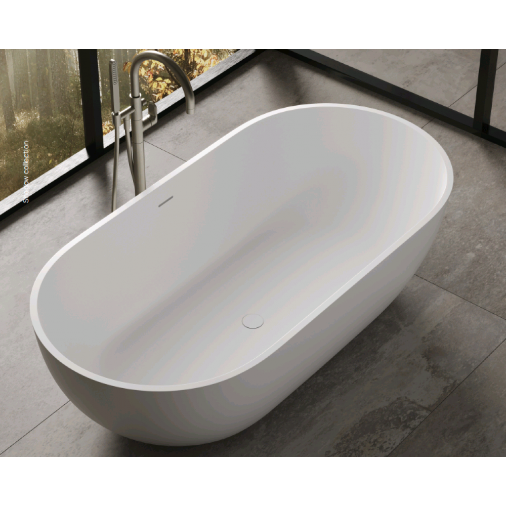 Ванна, DEA Design, Shadow, шгв 1650*820*520, цвет-белый матовый (Matt White, Bianco Opaco)