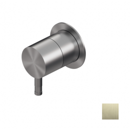 Вентиль, Ritmonio, Diametro35 Inox, переключающий (дивертор), на 3 выхода, 1/2", цвет-Brushed Champagne Stainless Steel PVD