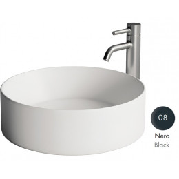 Раковина, Alice, Spy, шгв 400*400*120, отверстия для смесителя-отсутствуют, цвет-черный матовый