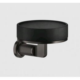 Мыльница, Gessi, Inciso, шгв 115*125*84, цвет-чёрный/Black Metal Brushed PVD