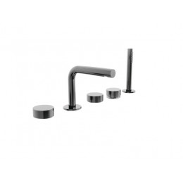 Смеситель для ванны и душа, Fantini, Fukasawa, цвет-матовая натуральная сталь