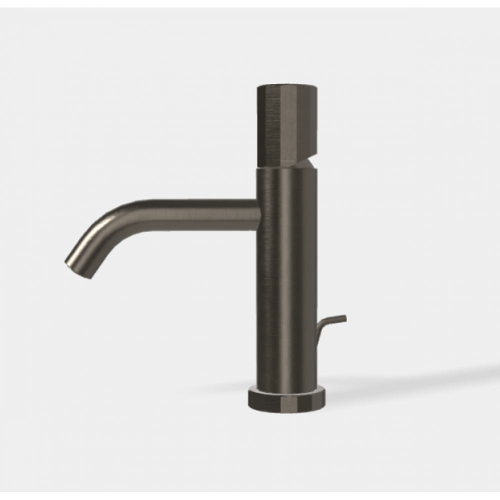 Смеситель для раковины, Fima Carlo Frattini, Spillo Tech, V COLLECTION, цвет-хром черный брашированный