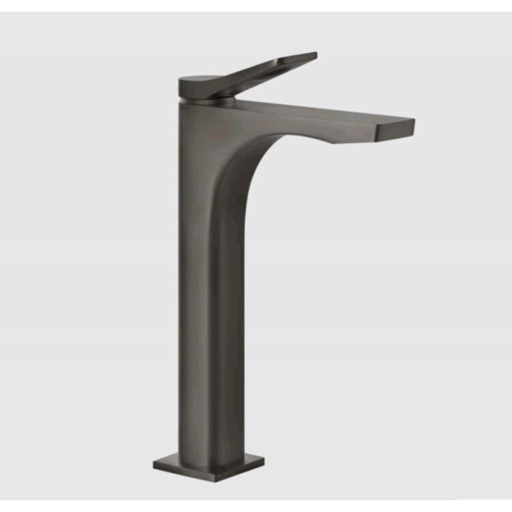 Смеситель для раковины, Gessi, Rilievo, цвет-Black Metal Brushed PVD