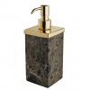 Дозатор для жидкого мыла, 3SC, Palace, шгв 75*75*230, цвет дозатора-золото