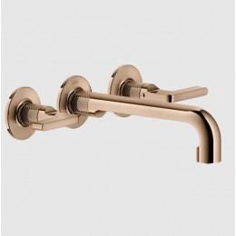 Смеситель для раковины, Gessi, Inciso, цвет-Copper PVD