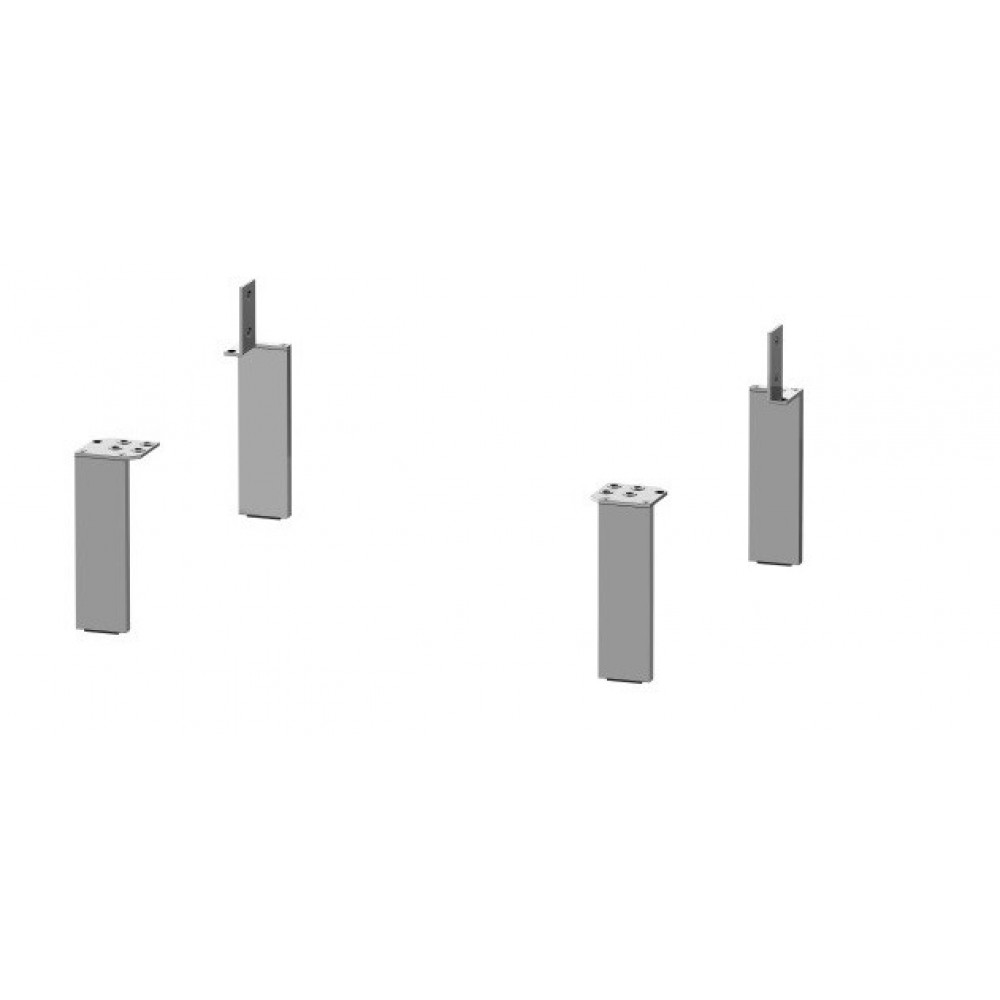 Ножки для тумбы, Duravit, Универсальная, шгв 75*65*152, цвет-алюминий матовый