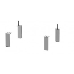 Ножки для тумбы, Duravit, Универсальная, шгв 75*65*152, цвет-алюминий матовый