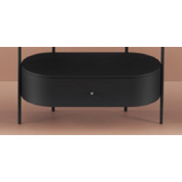 Ящик деревянный выдвижной, Artceram, Flair 4.0, 89х42хh21,5 см, для металлической консоли, цвет черный матовый