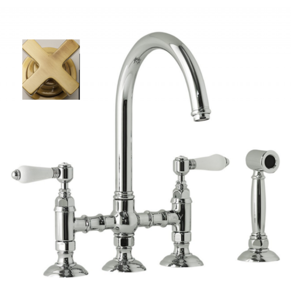 Смеситель для кухни, Nicolazzi, Cucina, цвет-Bronze Plated