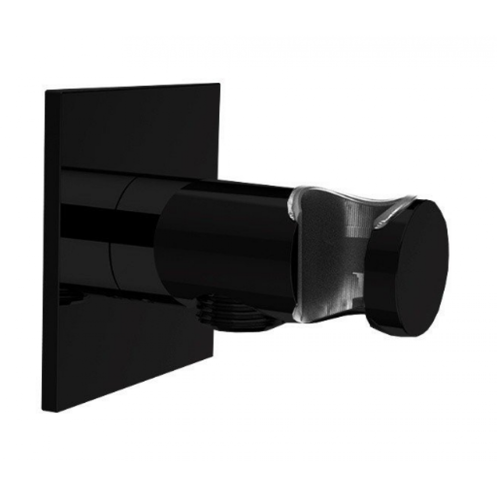 Шланговое подсоединение, Almar, Showers Accessories,  цвет-черный матовый (Товар заказной, возврату не подлежит)