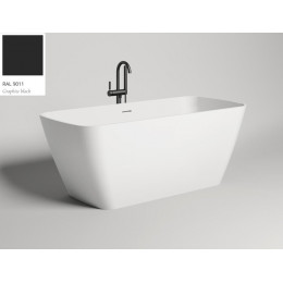 Ванна, Salini, AGATHA, шгв 1800*800*660, цвет внутри и снаружи-RAL9011 матовый