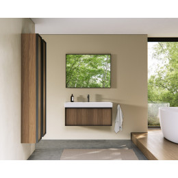 Мебель, Verona Style, Quadro, тумбы под раковину L 80/100см, H 45/55 см с раковиной Nubes или H 38/48 см с раковиной Well из Solid cast, шкафы-пеналы H 150 см, зеркала, алюмин