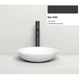 Раковина, Salini, Callista 05, шгв 370*370*85, отверстия для смесителя-отсутствуют, цвет-RAL9005