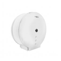 Диспенсер для туалетной бумаги, Nofer, круглый, шгв 258*115*268, цвет-белый