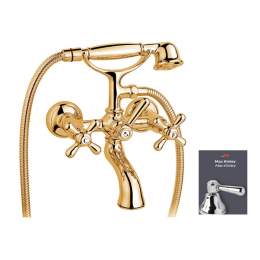 Смеситель для ванны и душа, Nicolazzi, Mac Kinley, цвет-Gold Brass
