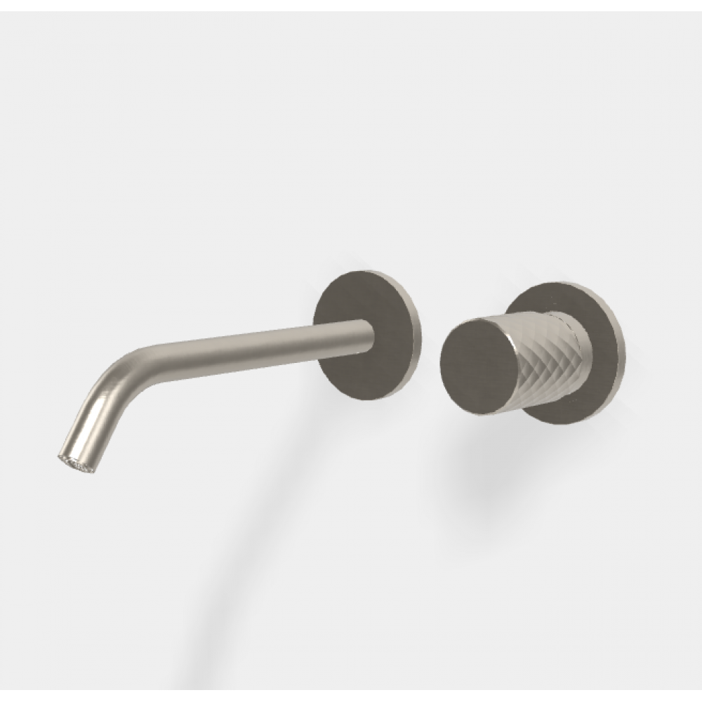 Смеситель для раковины, Fima Carlo Frattini, Spillo Tech, X COLLECTION, цвет-брашированный никель