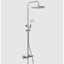 Душевая стойка, Gessi, Minimalistic shower, цвет-хром